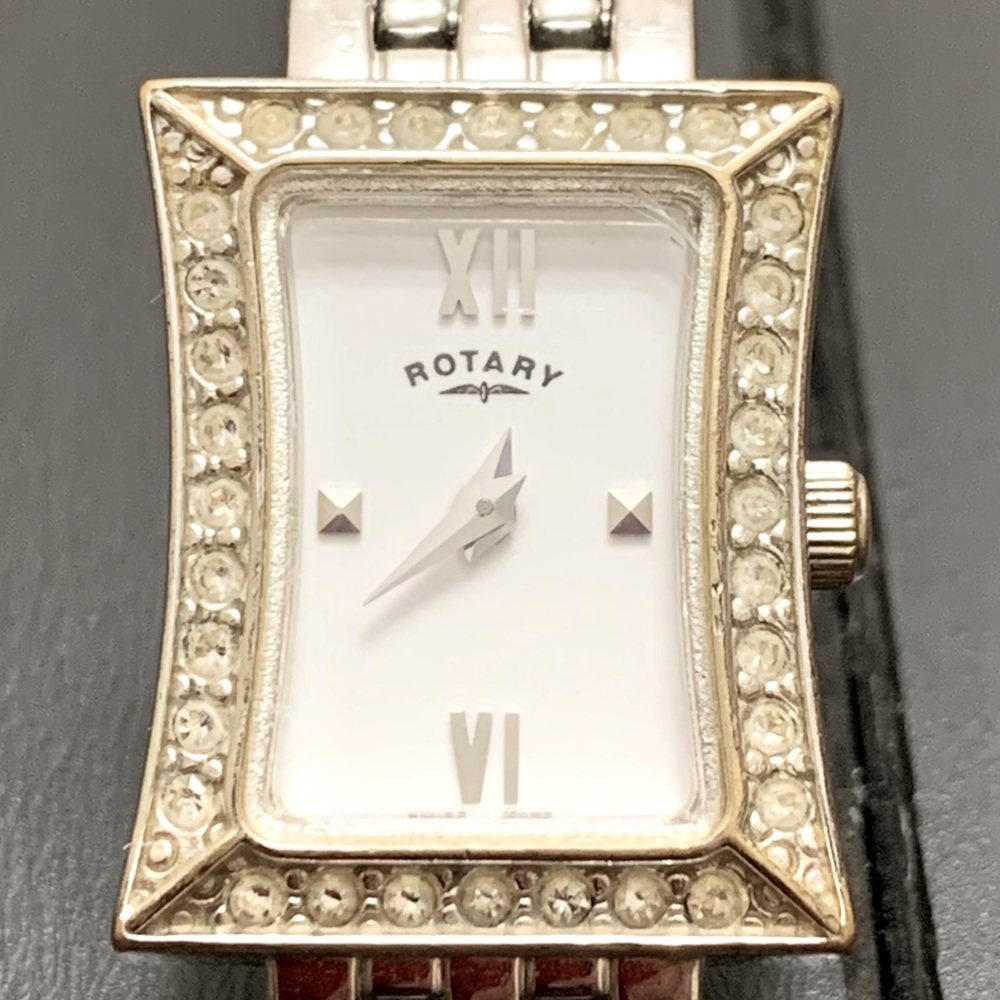 Ladies’ Rotary Swiss Made crystal set watch